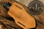 Handmade Knife, Custom Handmade Knife, Western Bull Cutter Knife, Cowboy Ranch Knife, Pinecone Handle, RSAB Steel Blade
