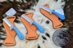 Handcrafted 8-Inch File Stock Farrier Knife with Custom Leather Pancake Sheath